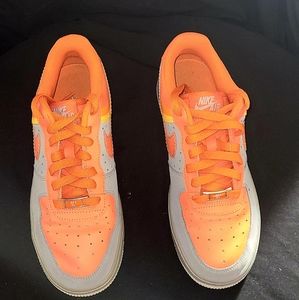 Nike Air Force 1 Low Stealth/orange And Gray 7/11/07 (314192-081) size 6